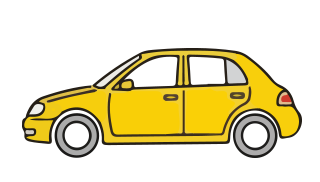 乗用車のイラスト