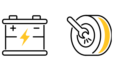 バッテリーチャージ、パンク(スペア交換)、その他、部品･油類･燃料等は別料金）